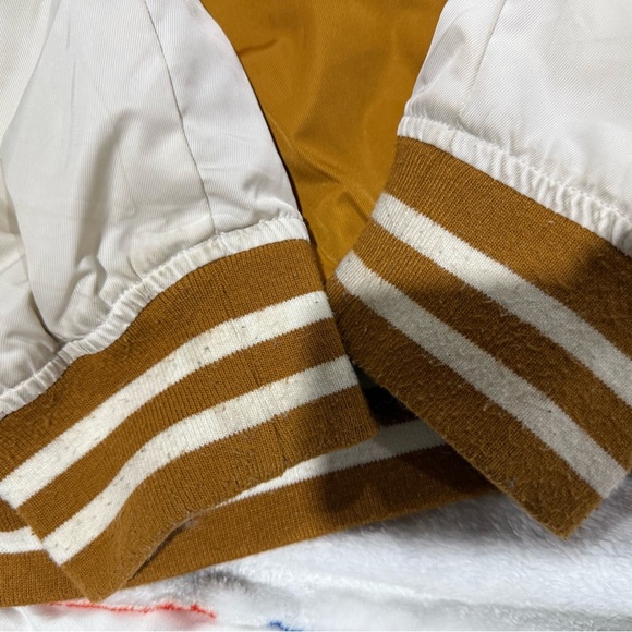 Levi's Brown and White Varsity Jacket - Picture 3 of 4